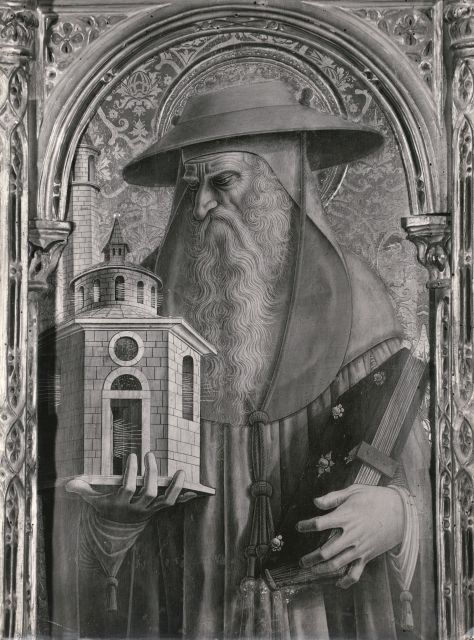 Fiorentini — Crivelli Carlo - sec. XV - San Girolamo — particolare, registro superiore